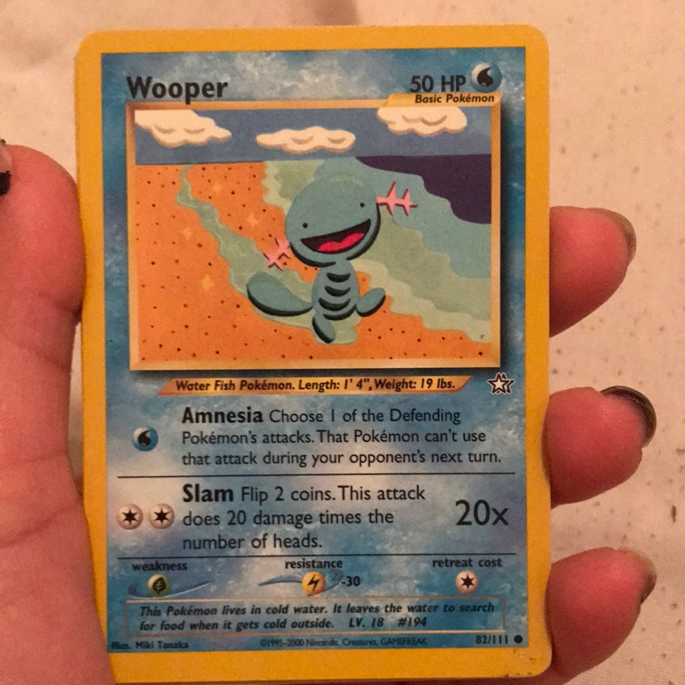 Wooper Pokémon card